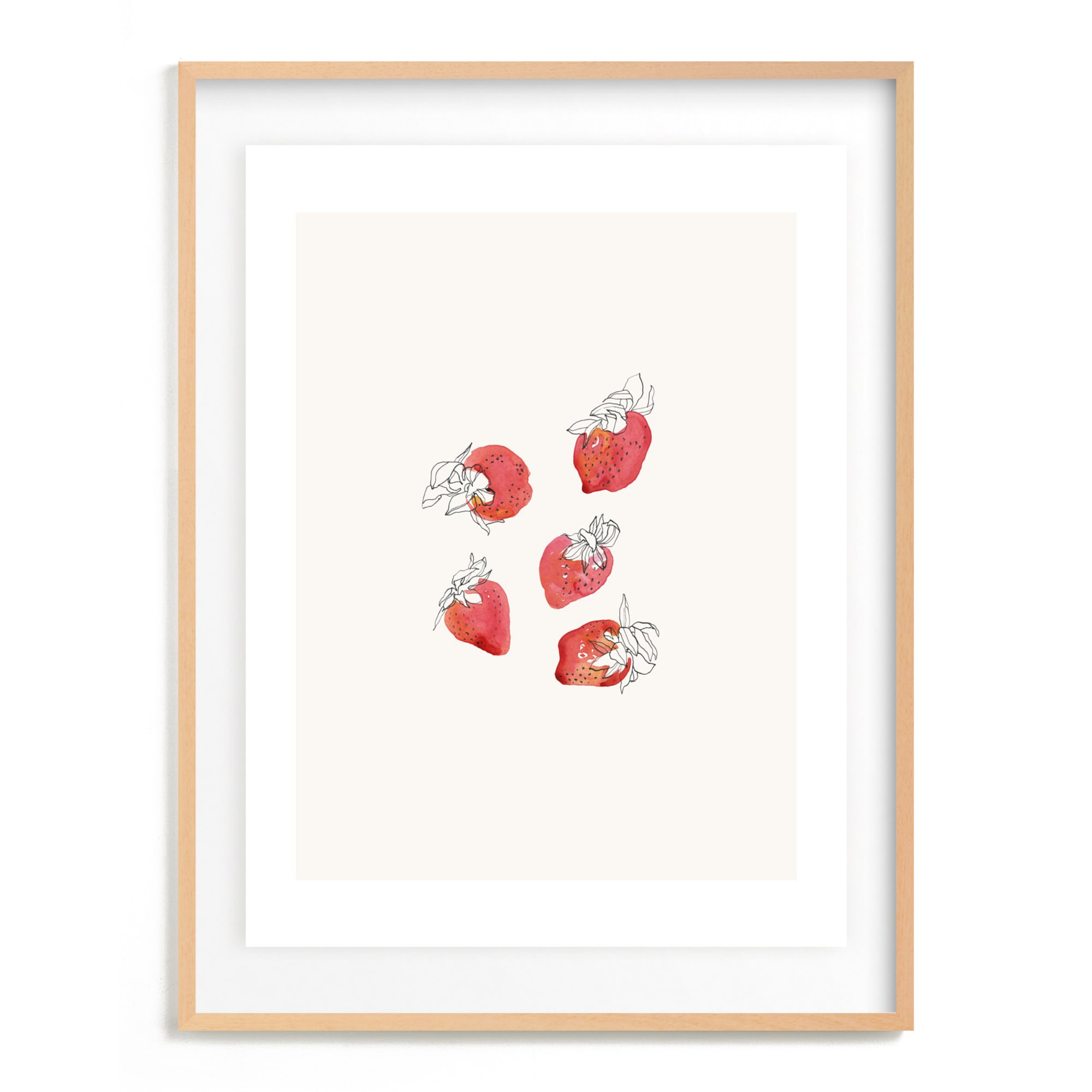 Strawberries Limited Edition Kitchen Art by Minted