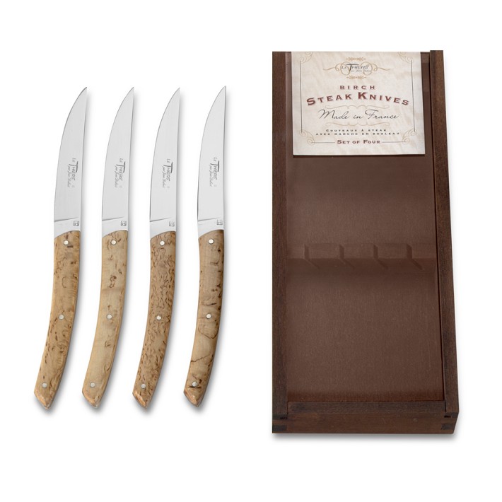 Laguiole Jean Dubost Birch Steak Knives, Set of 4