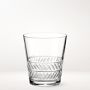 Palm Cut Double Old-Fashioned Glasses, Set of 4