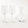 Williams Sonoma Estate Decanter &amp; Cabernet Wine Glasses, Set of 2