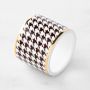 Houndstooth Napkin Rings, Set of 4