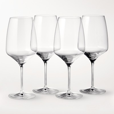 Angle Red Wine Glasses, Set of 4