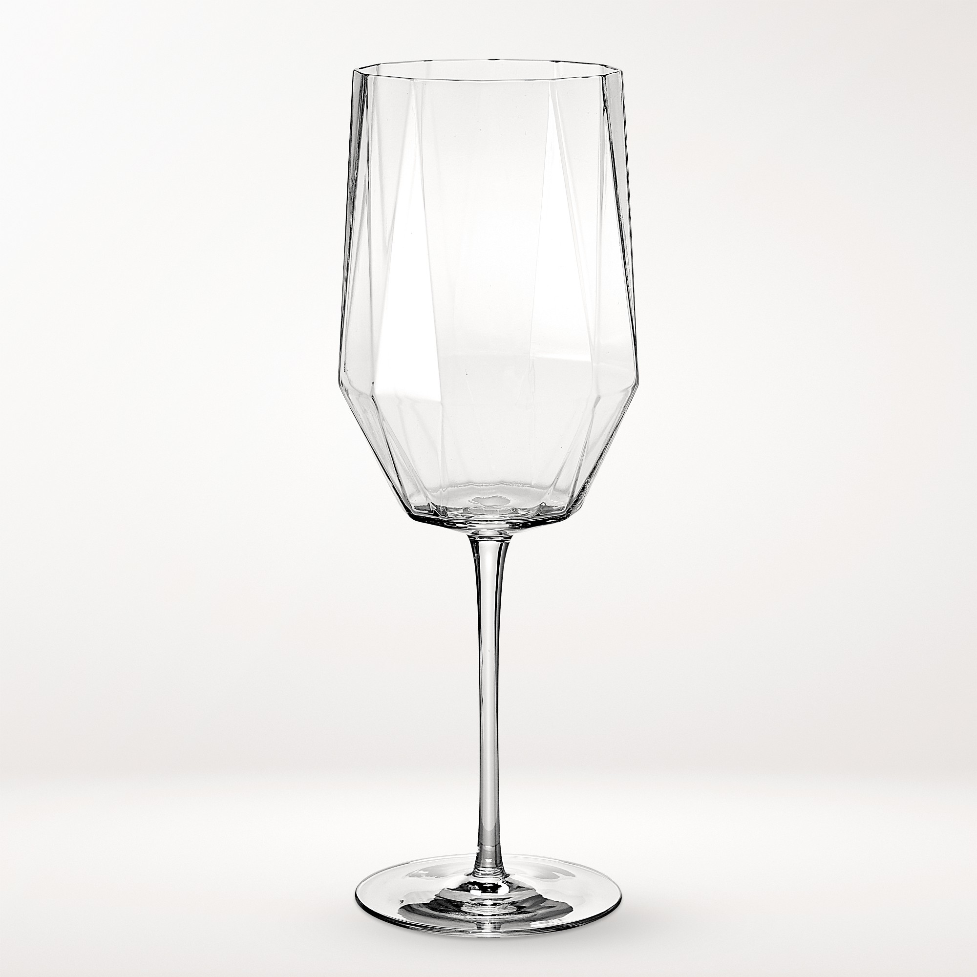 Williams Sonoma Faceted Red Wine Glasses