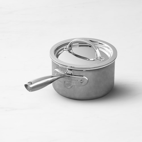 Williams Sonoma Thermo-Clad™ Stainless-Steel Saucepan, 2-Qt.