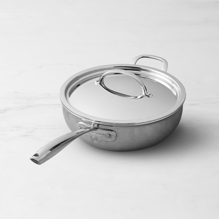 Williams Sonoma Signature Thermo-Clad™ Stainless-Steel Essential Pan, 5-Qt.