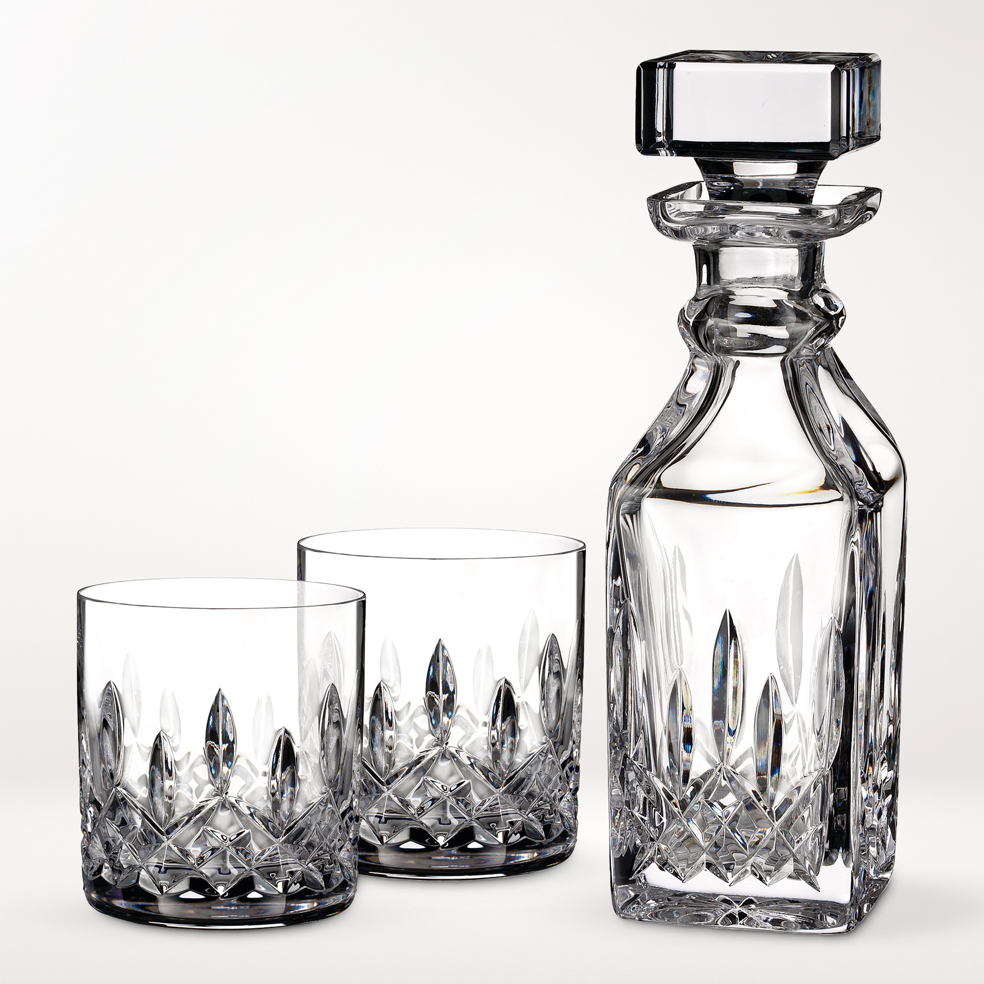Waterford Lismore Connoisseur Decanter & Tumblers, Set of 2