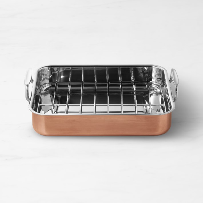 Williams Sonoma Copper Roasting Pan with Rack