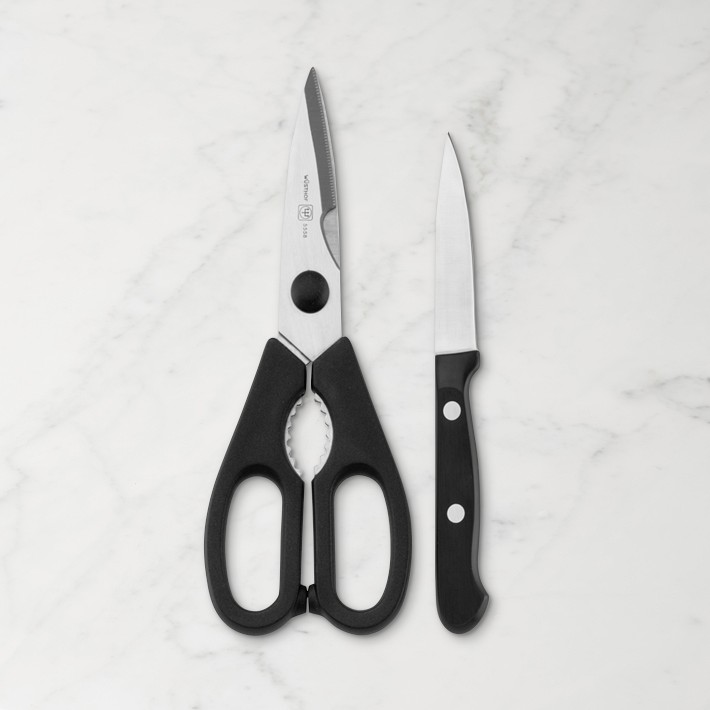 W&#252;sthof Gourmet Paring Knife &amp; Kitchen Shears, Set of 2