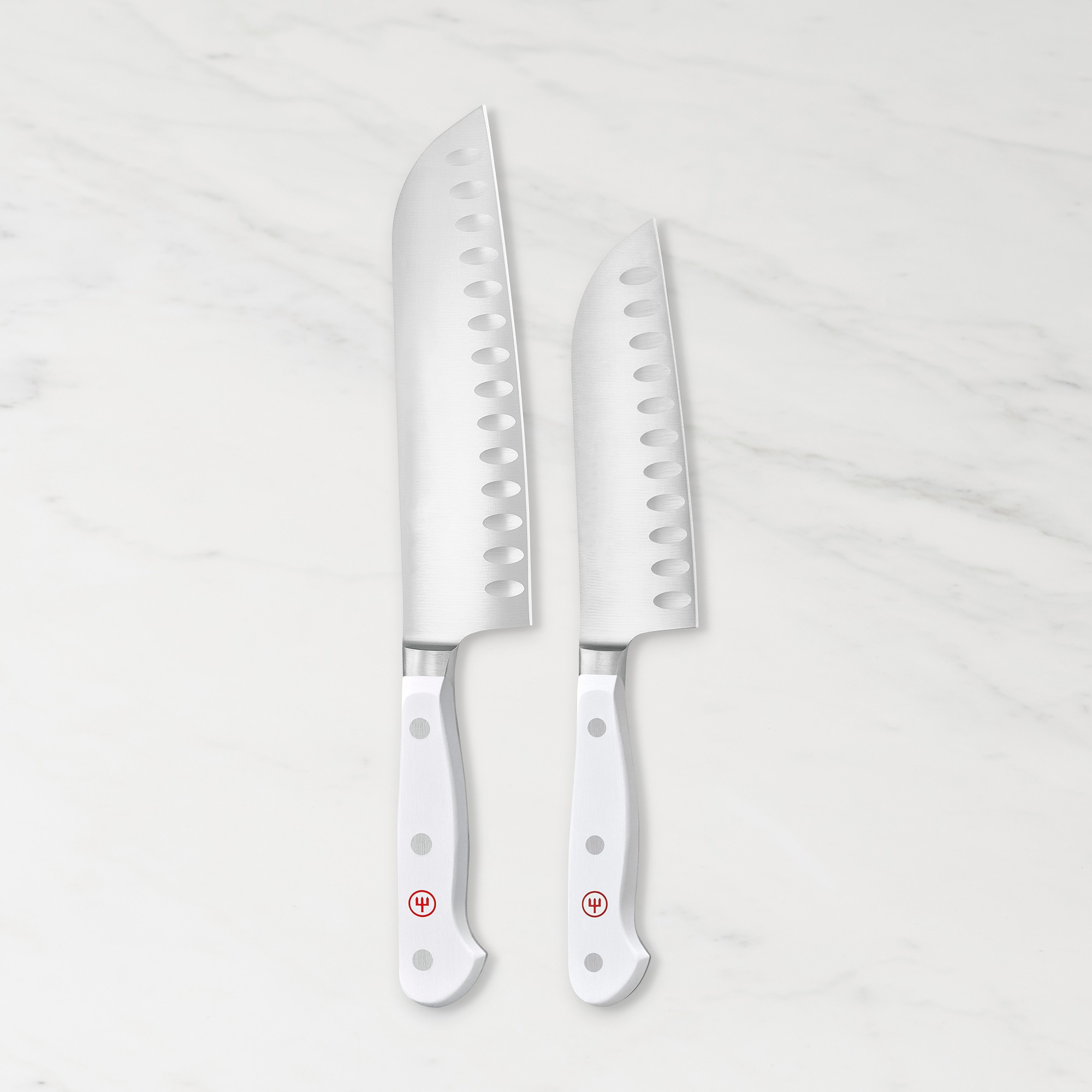 Wüsthof Classic White Santoku Knives, Set of 2