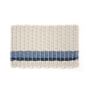 The Rope Co. Oyster with Glacier Bay &amp; Navy Stripes Doormat