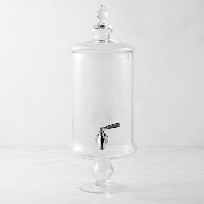 Glass Footed Beverage Dispenser