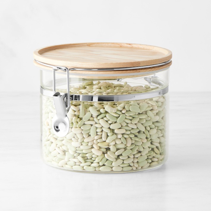 Hold Everything Stackable Glass Canister with Clamp