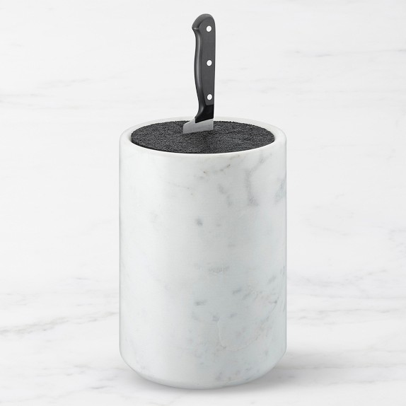 Marble Knife Holder with Kapoosh® Insert Kitchen Counter Organizers