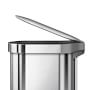 simplehuman&#8482; 45-Liter Slim Hands-Free Kitchen Step Trash Can with Liner Rim