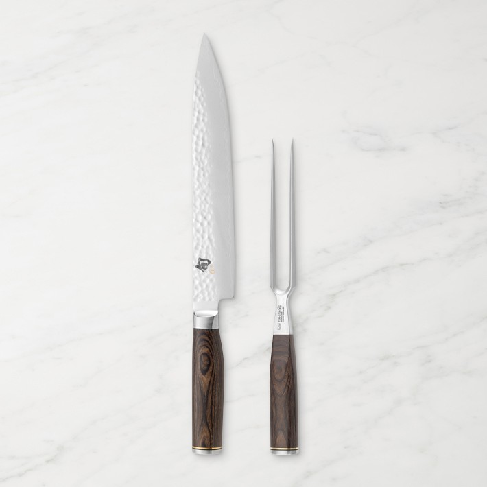 Shun Premier Carving Knife &amp; Meat Fork Set