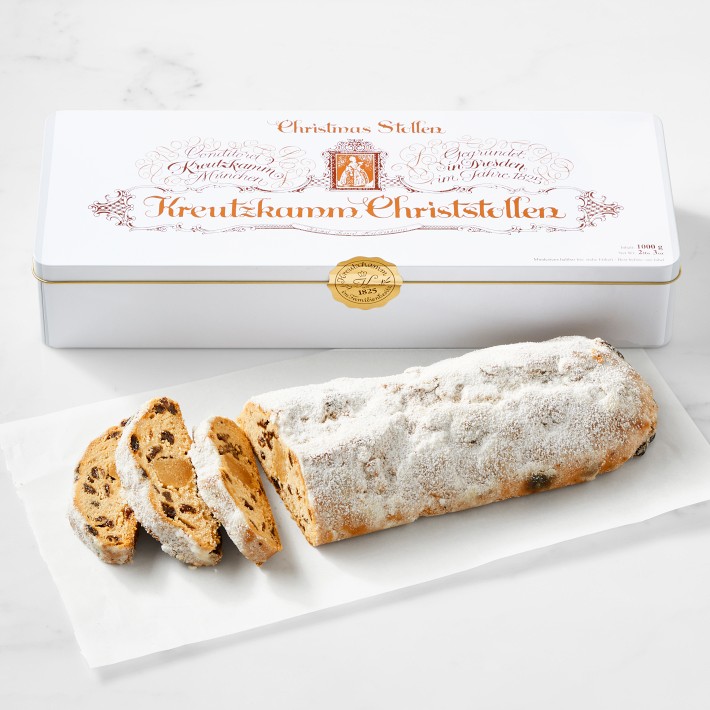 Dresden Stollen with Marzipan, Serves 8-10