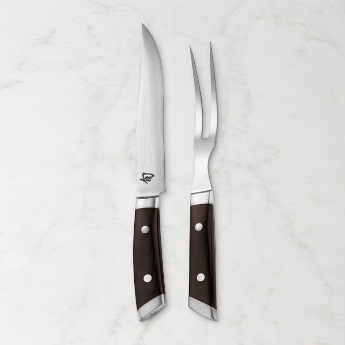 Shun Kaji Carving Knife &amp; Meat Fork Set