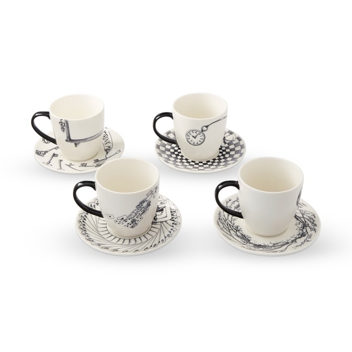 Brasserie Green Flat Demitasse Cup & Saucer Set by Williams-Sonoma