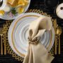 Pillivuyt Plisse Gold Porcelain Dinnerware Collection