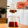Pure Over Glass Pour Over Coffee Brew Kit XL Black