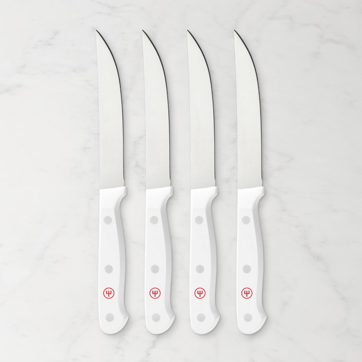 W&#252;sthof Gourmet White Steak Knives, Set of 4