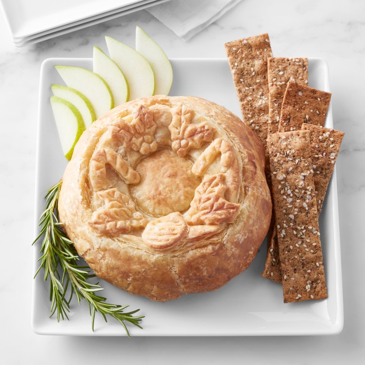 Wreath Shaped Baked Brie