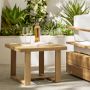 Ojai Outdoor Natural Teak Square Side Table