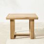 Ojai Outdoor Natural Teak Square Side Table