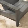 Larnaca Outdoor Slate Grey Metal Deck Chair