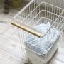 Yamazaki Home Tosca Rolling Wire Laundry Basket