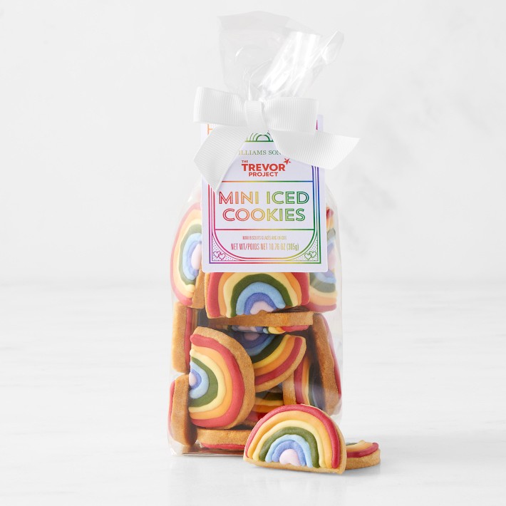 The Trevor Project Mini Pride Rainbow Cookies
