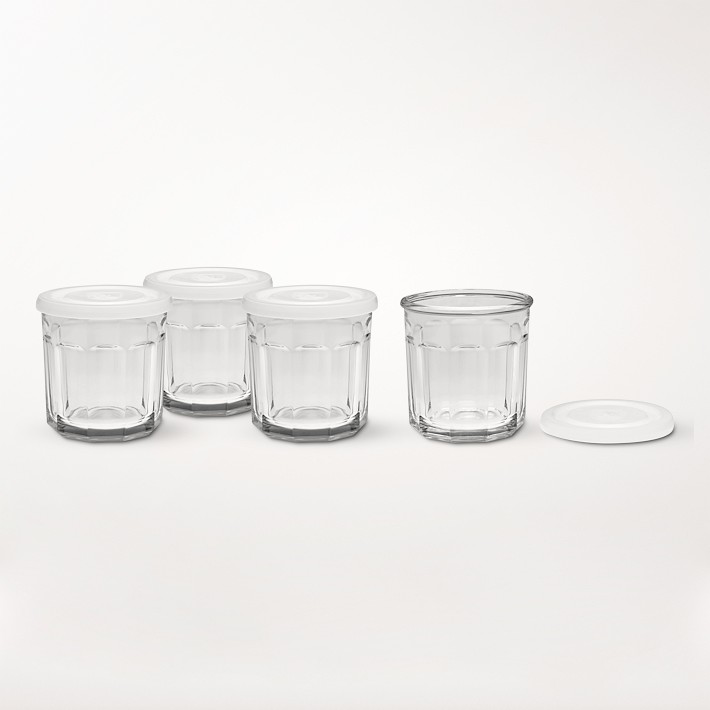 Working Glasses with Lids, Set of 4, 14 oz.