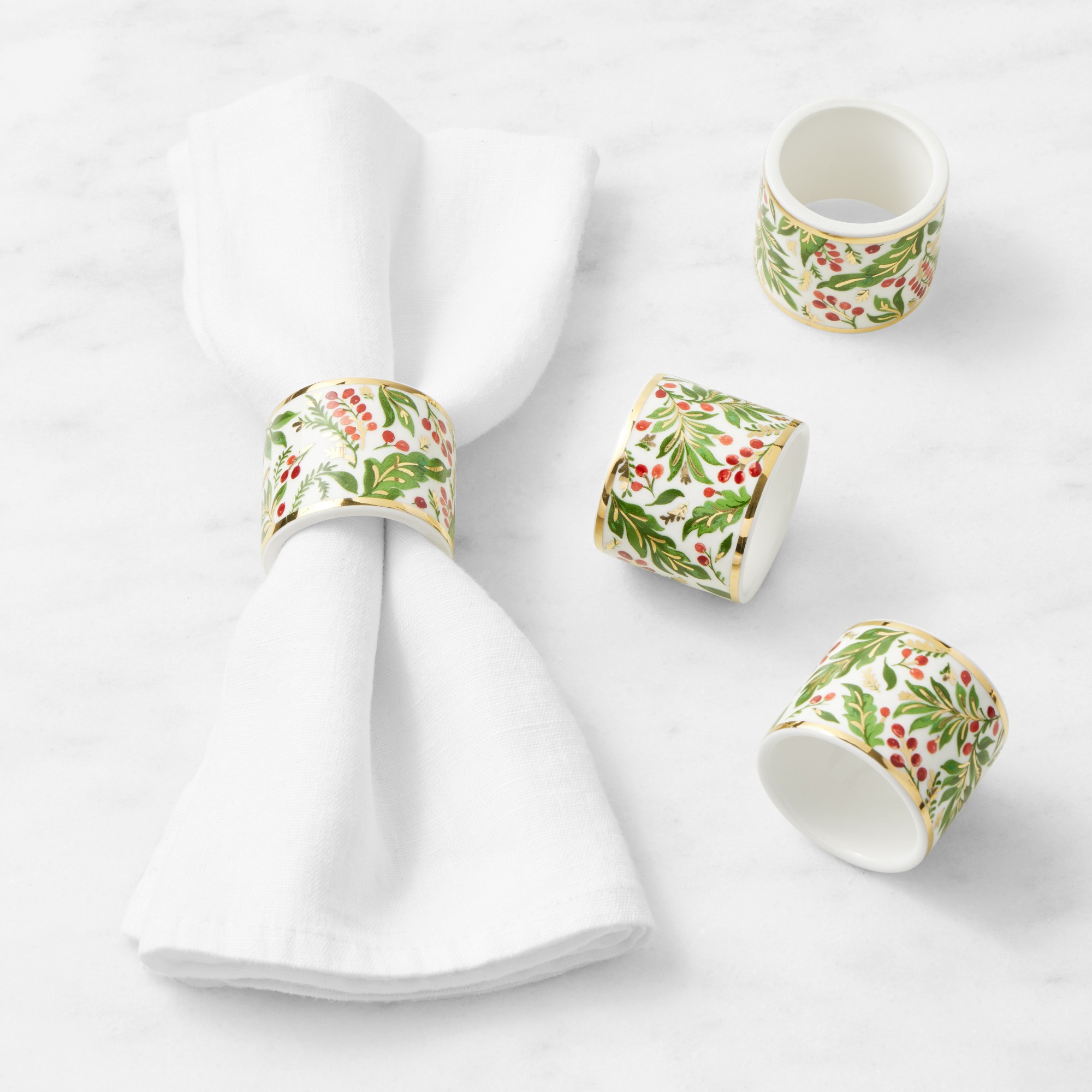 Noel Napkin Rings, Set of 4