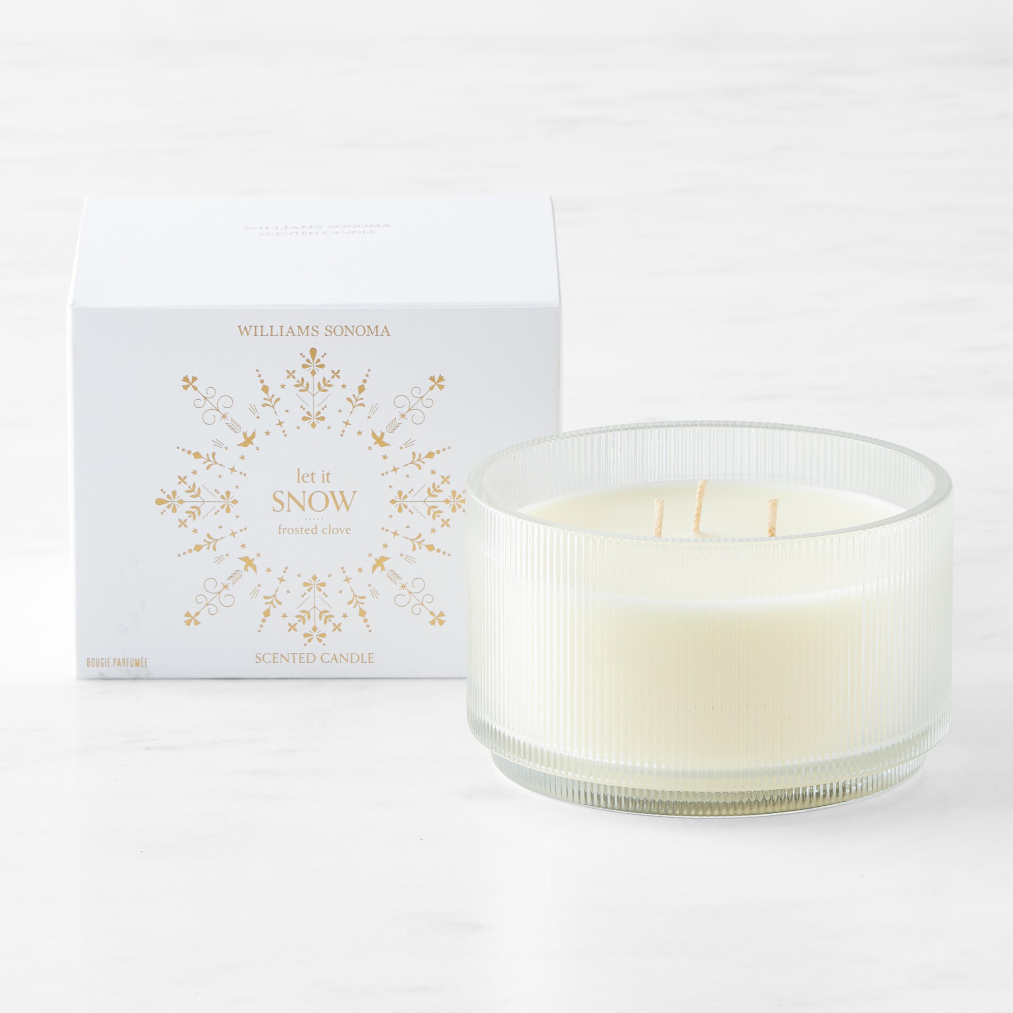 Let it Snow Frosted Clove Triple Wick Candle