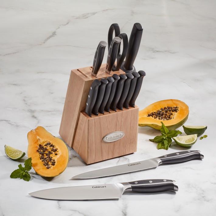 Cuisinart Nitrogen-Infused Stainless-Steel Knives, Set of 15