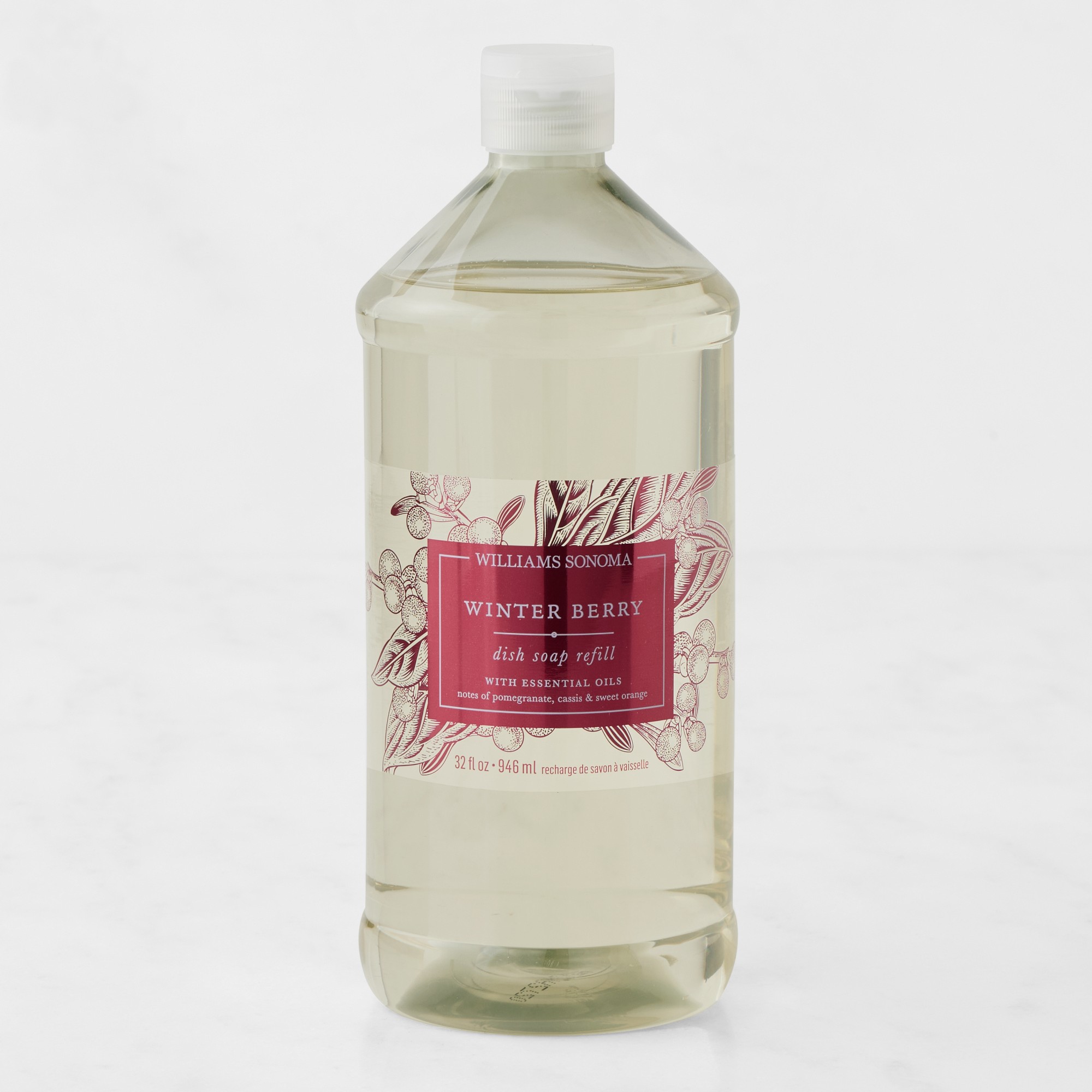 Williams Sonoma Winter Berry Dish Soap Refill, 32oz.