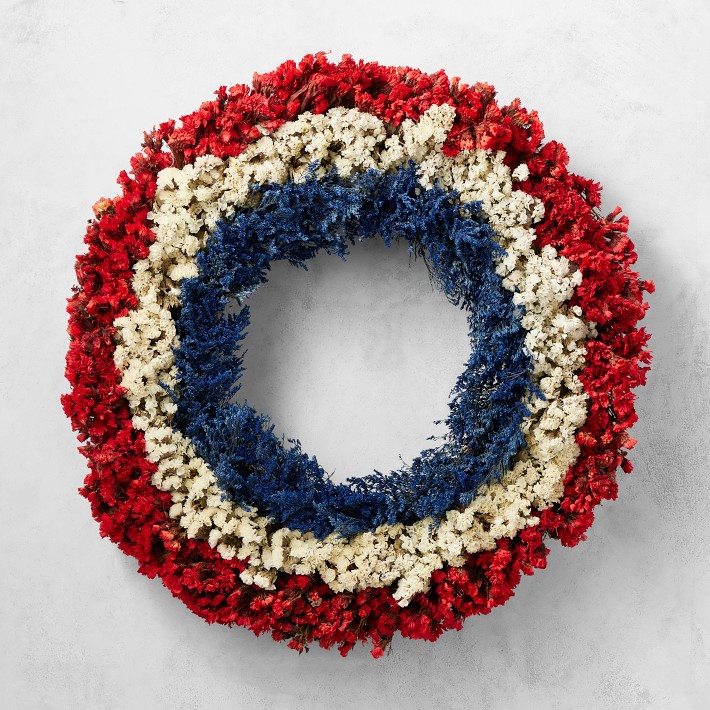 4th of July Stars &amp; Stripes Wreath, 20&quot;