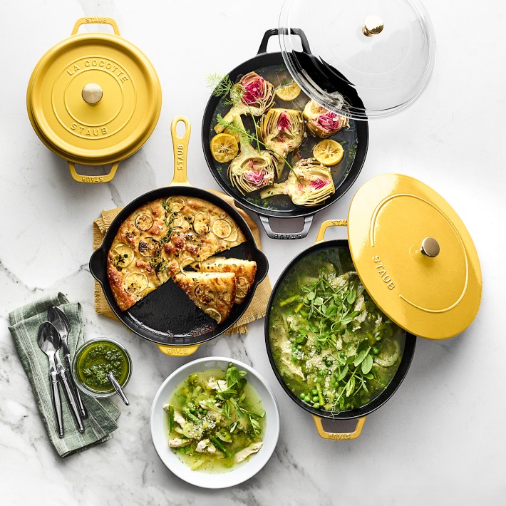 Staub Enameled Cast Iron Citron Cookware Collection