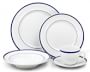 Brasserie Blue-Banded  Porcelain Salad Plates