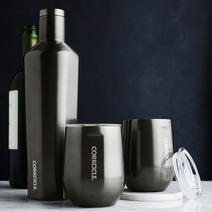 Corkcicle Insulated 25-Oz. Beverage Canteen &amp; Stemless Wine Glass Set