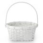 White Rattan Easter Basket