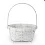 White Rattan Easter Basket