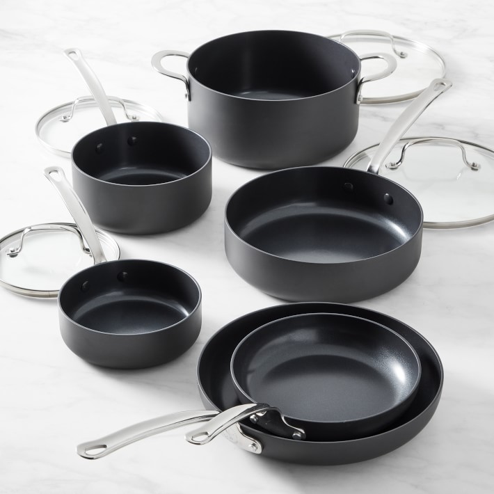 Open Kitchen by Williams Sonoma Ceramic Nonstick 10-Piece Cookware Set ...