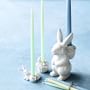 Sculptural Bunny Tiny Taper Holders, Set of 2