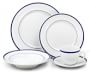 Brasserie Blue-Banded Porcelain Dinnerware Collection