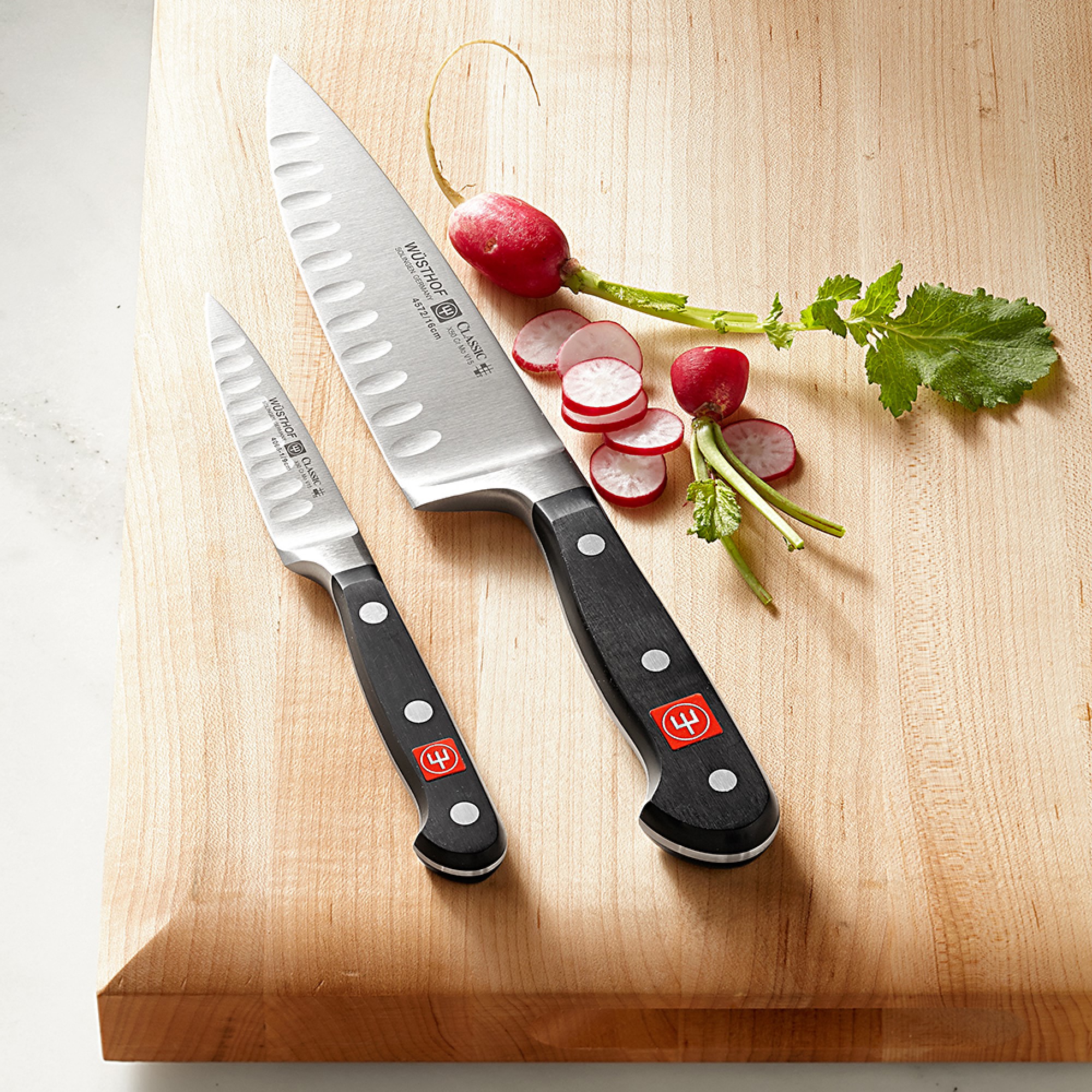 Wüsthof Classic Hollow-Edge Chef's Knives, Set of 2