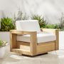Larnaca Outdoor Teak Swivel Chair