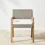 Larnaca Outdoor Natural Teak x All-Weather Weave Dining Armchair