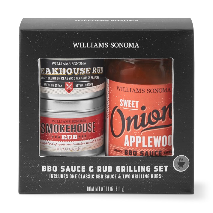 Williams Sonoma Mini BBQ Sauce &amp; Rub Set