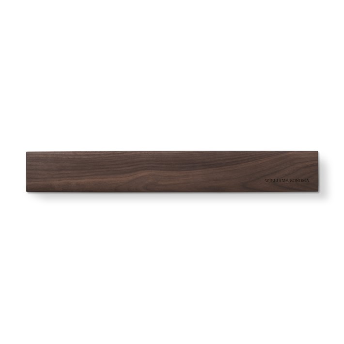 Williams Sonoma Walnut Wooden Magnetic Knife Rack